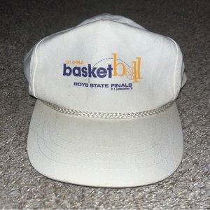 Vintage IHSA Boys Basketball State Finals Snapback Hat Cap Roper Trucker 1991